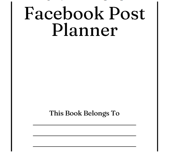 Facebook Post Planner