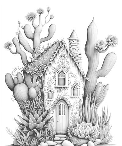 210 Cactus Fairy Houses