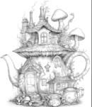 222 Teapot Fairy House