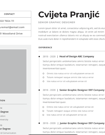 Professional CV Resume Vol.39