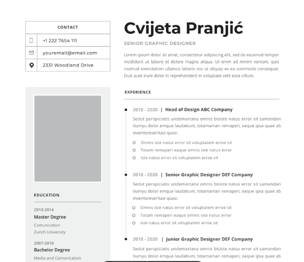 Professional CV Resume Vol.39