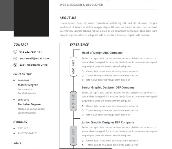 Professional CV Resume Vol.26