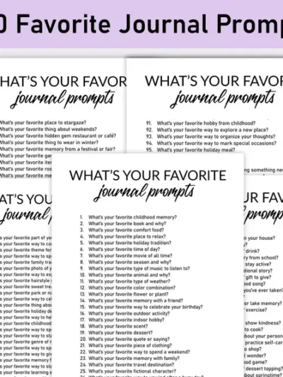 Favorite Prompts