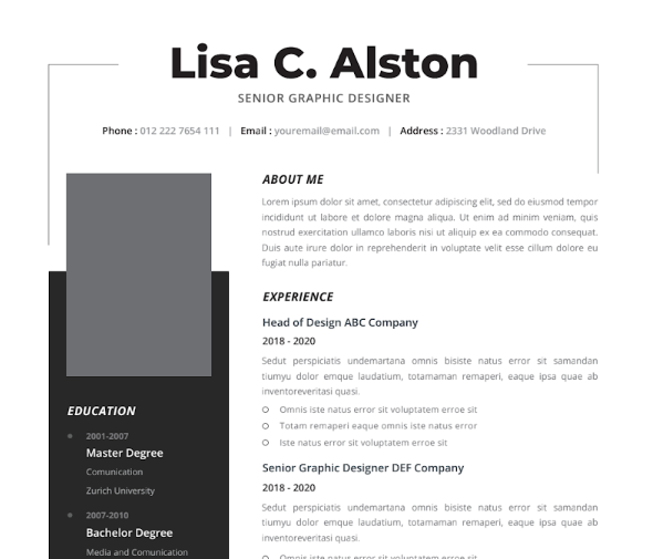 Professional CV Resume Vol.25