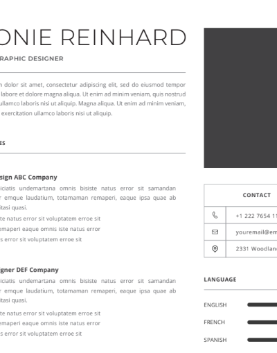 Professional CV Resume Vol.16