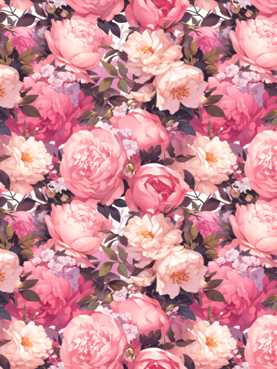 floral pink boho
