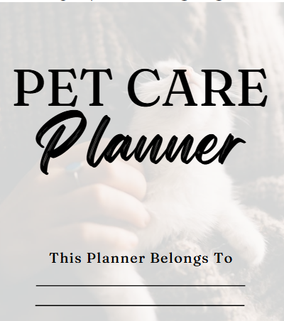 Pet Care Planner