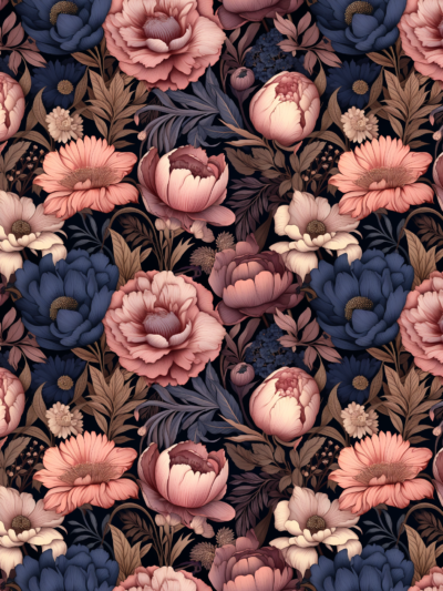 floral dark vintage