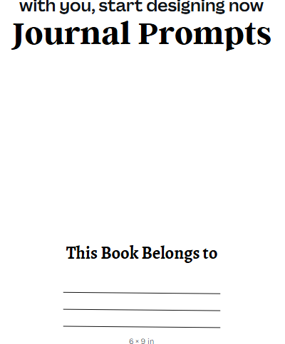 Journal Prompts