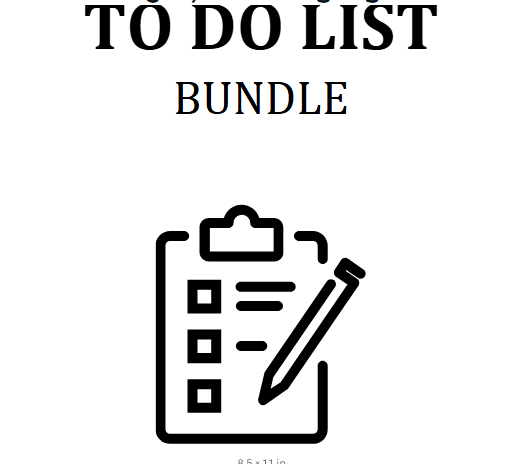 To Do List Bundle
