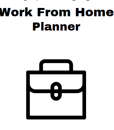Work From Home Planner
