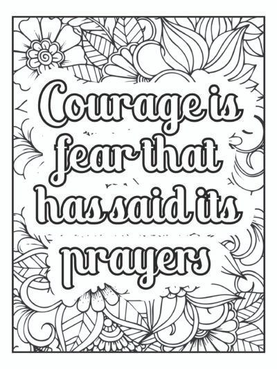 Motivational Quotes Coloring Pages