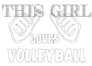 this girl loves volleyball