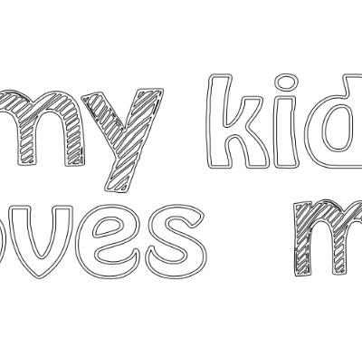 my kid loves me