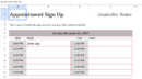 appointment schedule sign up.xlsx
