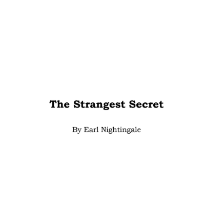 The Strangest Secret