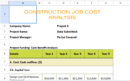 Construction Job Cost analysis template.xlsx