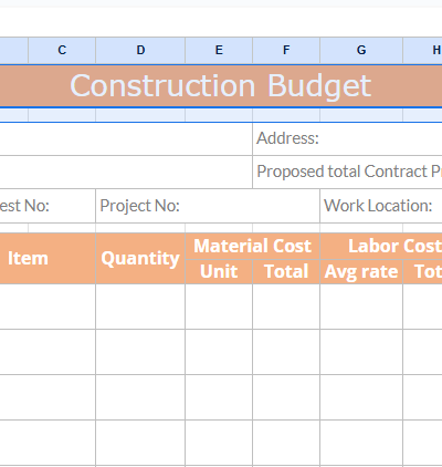 Construction budget letter.xlsx