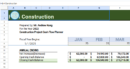 Construction Project Cash Flow Planner Template.x