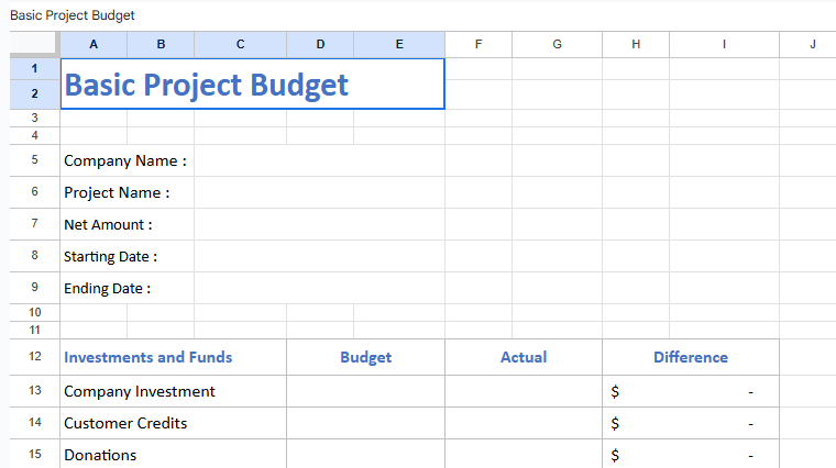 Basic project budget.xlsx