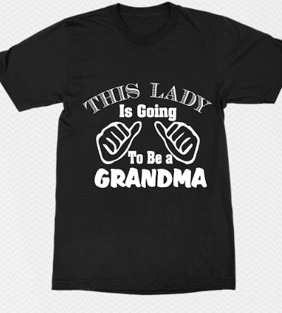 this lady is going to be a grandma