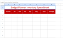 Budget Planner Inventory Spread Sheet.xlsx