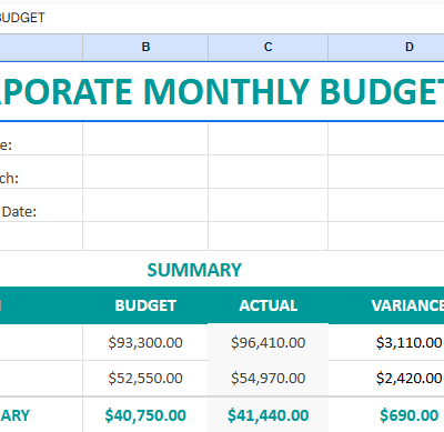 Corporate monthly budget template A4.xlsx