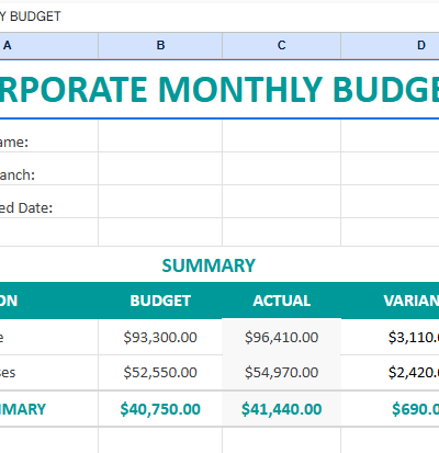 Corporate monthly budget template US.xlsx