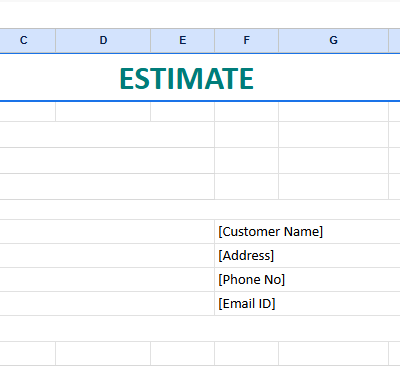 Blank Estimate Template.xlsx