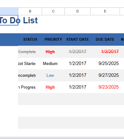 homework to do list.xlsx