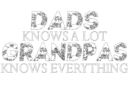 dads knows a lot grandpas knows everything