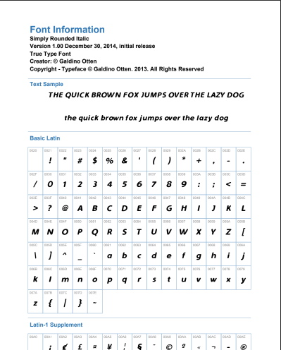Simply Rounded Italic