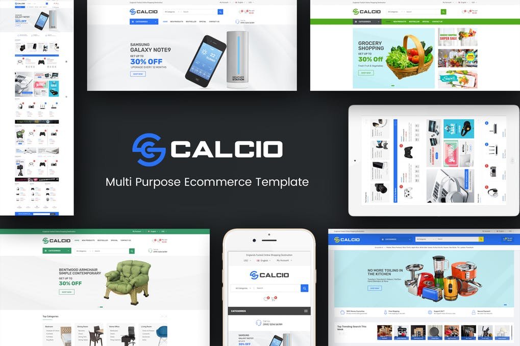 elements calcio mega store responsive opencart