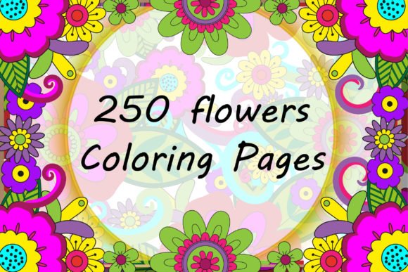 250+ Flowers Adult Coloring Pages-Bundle
