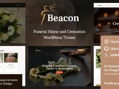 elements beacon funeral home wordpress theme