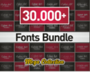 30,000+ Font Collection