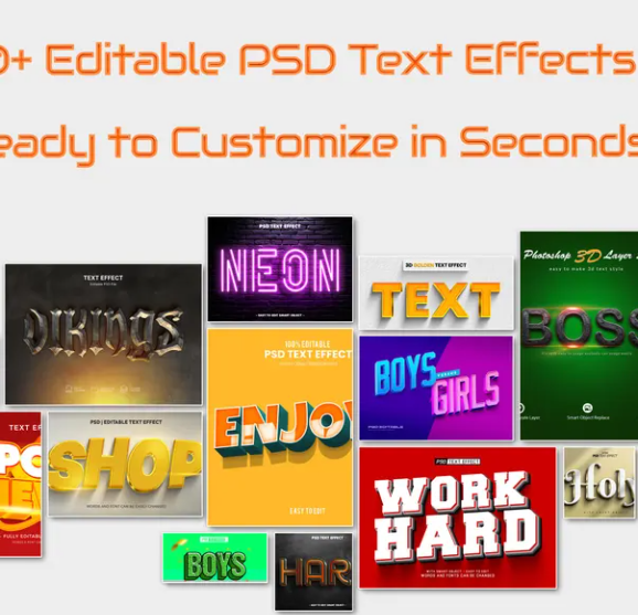 400+ Text Effects