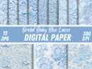 Bridal Baby Blue Laces Paper Patterns