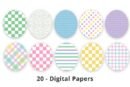 Easter Colors Digital Paper Patterns