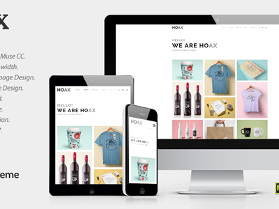 elements hoax creative multipurpose muse template