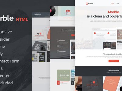 elements marble multipurpose muse template
