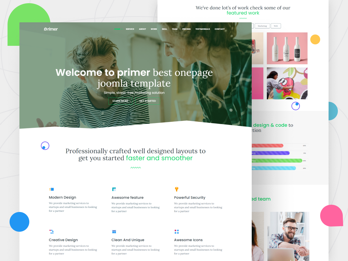 elements max minimal joomla template