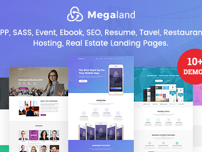 elements megalands multipurpose landing pages