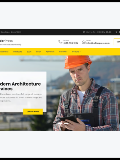 elements builderpress wordpress theme for constru