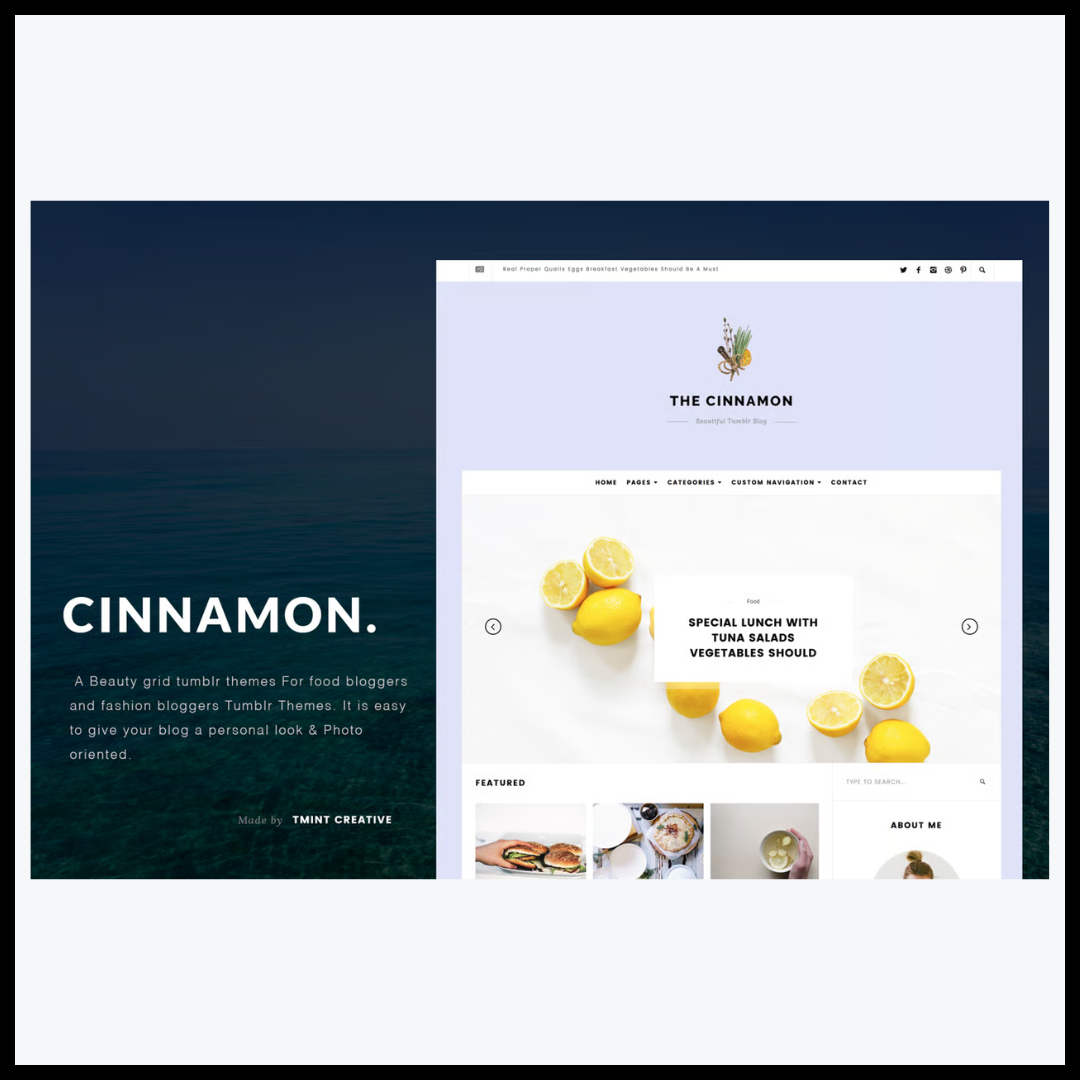 elements cinnamon casual grid tumblr theme