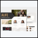 elements alife wedding invitation muse template y
