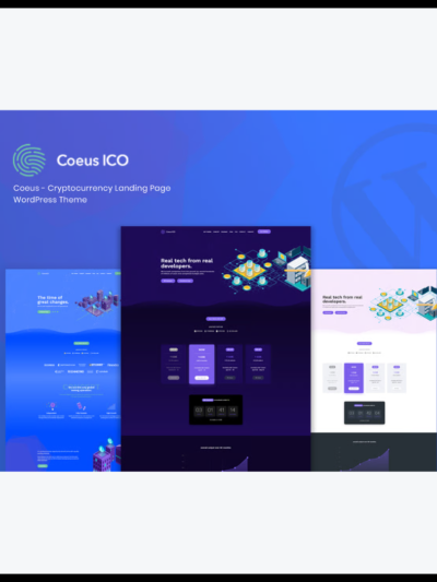 elements coeus cryptocurrency landing page wordpress