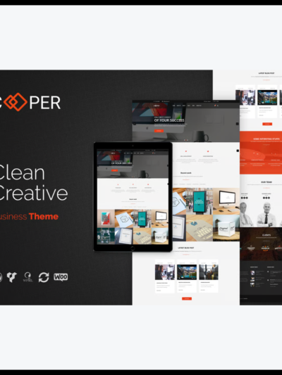 elements cooper clean creative business wordpress