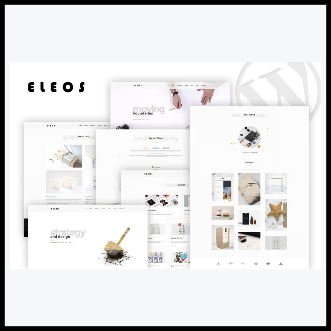 elements eleos one page creative wordpress theme