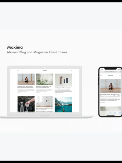 elements maxima minimal blog and magazine ghost